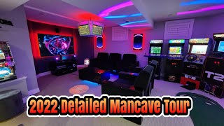 Updates from the end of 2022 Full Gameroom mancave home theater and gaming setup tour [upl. by Naitsirt408]