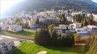 Davos Dorf  Davos Platz  Switzerland DJI Phantom Vision Plus [upl. by Ahoufe]