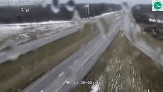 ODOT traffic camera video of Lake County earthquake [upl. by Eido280]