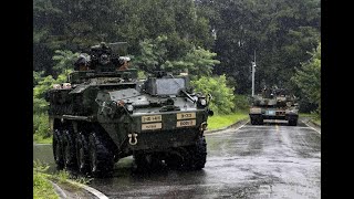 The US Army has fielded an enhanced version of the Stryker combat vehicle during exercises [upl. by Sobmalarah94]