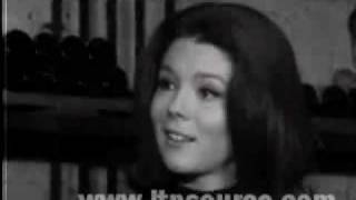 Diana Rigg short interview clip 1964 [upl. by Eetak]