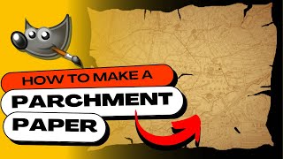 How to Make Old Parchment Paper in GIMP [upl. by Noiz]