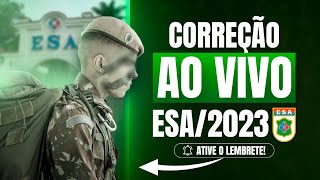 ESA 2023 Correção da prova ao vivo [upl. by Urita]