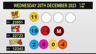 Nlcb Draw Results Wednesday 20th December 2023 [upl. by Ahgiel]