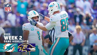 Miami Dolphins vs Baltimore Ravens  2022 Week 2 Highlights [upl. by Lucais]