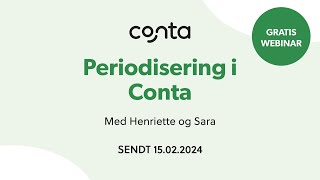 Webinar Periodisering i Conta [upl. by Etnoid]