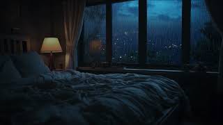 Rainy Day ASMR  Create a Peaceful Sleep Environment with Rain Sounds on Your Window in a Cozy Room [upl. by Lucretia]