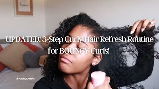 3Step Curly Hair REFRESH for BOUNCY Curls 2024  Luana Banks [upl. by Standish]