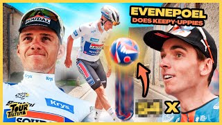 Playing FOOTBALL with CYCLISTS can EVENEPOEL beat them all ⚽️  TOUR DE FRANCE 2024 2 [upl. by Ehtyde]