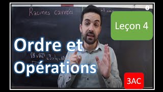 maths 3ème année collège  Ordre et opérations  partie 1 [upl. by Adolf]