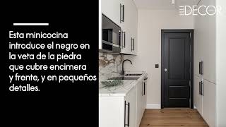 Las mejores ideas para tener una cocina en blanco y negro  DecoraciónTV [upl. by Resiak351]