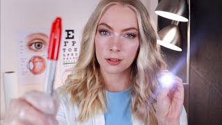 ASMR Medical Orbital Eye Exam New Zealand Accent Light Triggers Personal Attention [upl. by Neelyad]