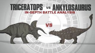 Triceratops vs Ankylosaurus  Battle FACE OFF  InDepth Combat Analysis [upl. by Llewej]