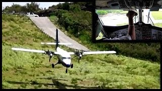 Landings amp Takeoffs at Saint Barthélemy Airport with Cockpit views [upl. by Markos]