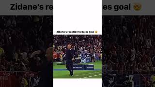 Zidanes reaction to Bales goal viral subscribe shorts goat [upl. by Narad150]