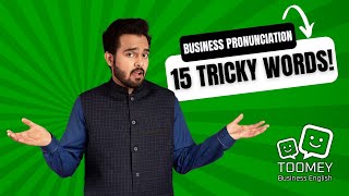 Test your Business English Pronunciation 15 Tricky Words [upl. by Idnam]