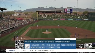 Arizona Diamondbacks take the field for the first spring training game this year [upl. by Dnalyar]