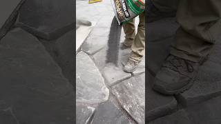 What do I put in between flagstone joints landscaping hardscaping hardscapetraining [upl. by Suirad]