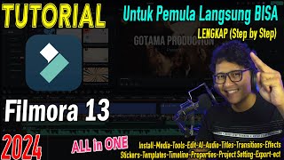 Tutorial Filmora 13 Lengkap untuk Pemula  Aplikasi editing video terbaik untuk para CONTENT CREATOR [upl. by Idnyl]