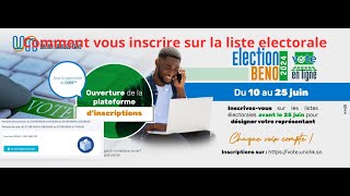 Comment sinscrire dans la liste electorale pour la vote du BENO [upl. by Buschi]