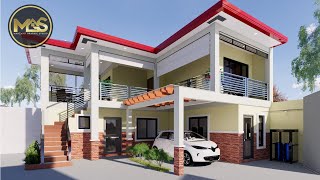 2 Storey House Design Idea with Garage [upl. by Hardie]