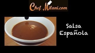 Salsa Española una de las 5 Salsas Madres [upl. by Droffilc]