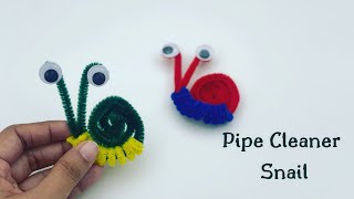 1minute video  Pipe Cleaner Snail  Pipe Cleaner Craft Ideas  Kids Crafts  Crafts For Kids [upl. by Amri]