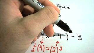 Completing the Square and Vertex Form of Quadratic Equations [upl. by Bettine782]