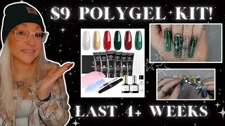 Trying Modelones Polygel Starter Kit 🫧  Lazy Girl Method 💕  Winter Nails ❄️ Femi Beauty Method 💗 [upl. by Adyam]