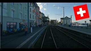 4K Führerstandsmitfahrt S7 Rorschach  Romanshorn am Bodensee [upl. by Adlen]