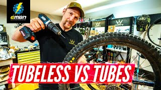 Tubeless Vs Inner Tube  Whats Faster To Fix Feat Steve Peat [upl. by Woehick181]