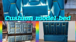 Cushion Double Bed Design  Modern Plywood Bed Design  Low Price Bed Models  Teakwood Bed wooden [upl. by Obediah]