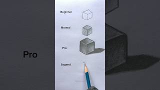 How to draw cube 🤔😱 shorts craft art drawing crafts satisfying [upl. by Ellesor488]