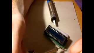 I2C LCD Modul soldering 16x2 [upl. by Dnalon]