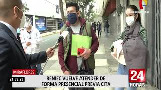 Menores de edad deben asistir a cita presencial para trámites en el Reniec [upl. by Nella457]