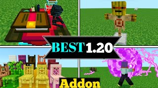 Top Best Addon 120 mods minecraft pocket edition 12012070 PEbedrock addon [upl. by Carmon]