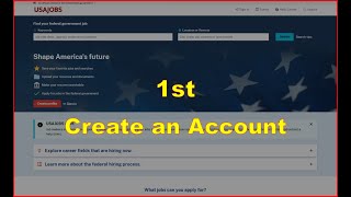 Create an account on USAjobsgov [upl. by Deenya]