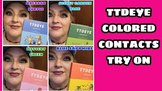 TTDEYE COLORED CONTACTS TRYON AND REVIEW  November 30 2022 [upl. by Knuth146]