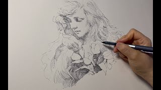 Pen Cross Hatching Exercises [upl. by Gunas]