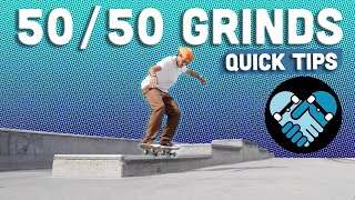 How to BACKSIDE 5050 Grind Visual tape guides to approach amp exit your grind How to lock in Safety [upl. by Ahsinauq]