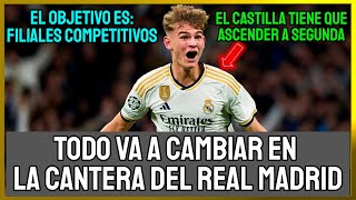 ¡TODO VA A CAMBIAR EN LA CANTERA DEL REAL MADRID OBJETIVO ASCENDER AL REAL MADRID CASTILLA [upl. by Sutniuq83]