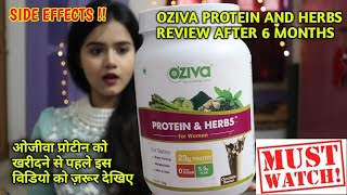 Oziva Protein And Herbs Review After 6 Months  SIDEEFFECTS MUST WATCH BEFORE BUYING  Sayne Arju [upl. by Laup]