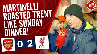 Arsenal 02 Liverpool  Martinelli Roasted Trent Like Sunday Dinner Lee Judges [upl. by Gio]