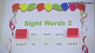 Sight Words 2 Bingo Sight Word Games [upl. by Leffert]