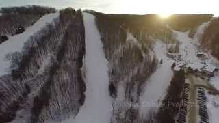 Moose shedding antlers in snowy forest captured in rare drone footage [upl. by Jacinto802]