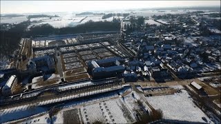 Les châteaux de la Loire enneigés vus du ciel [upl. by Zolly842]