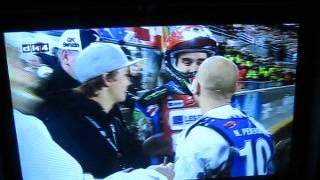 Speedway GP fight Nicki Pedersen VS Chris Holder [upl. by Suivatal650]