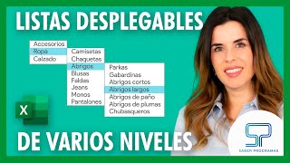 Crear LISTAS DESPLEGABLES de VARIOS NIVELES en Excel 🚀 paso a paso [upl. by Durr]