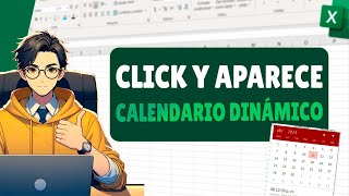 Como Hacer un CALENDARIO en Excel que al dar clic en una celda aparezca y se pueda seleccionar fecha [upl. by Petronilla816]