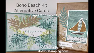 Boho Beach Stampin Up Kit Alternative Cards [upl. by Seleta]